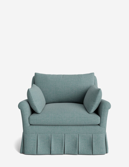 Portola Rolled Arm Pleated Accent Chair