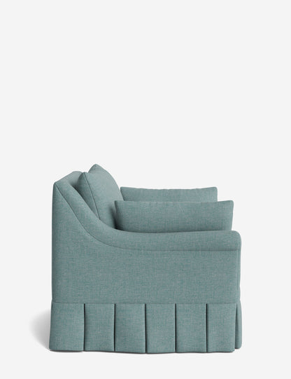 Portola Rolled Arm Pleated Accent Chair