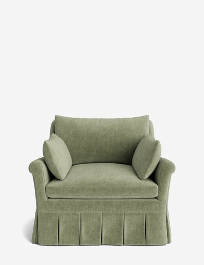 Portola Rolled Arm Pleated Accent Chair