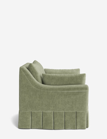 Portola Rolled Arm Pleated Accent Chair