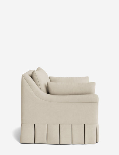 Portola Rolled Arm Pleated Accent Chair