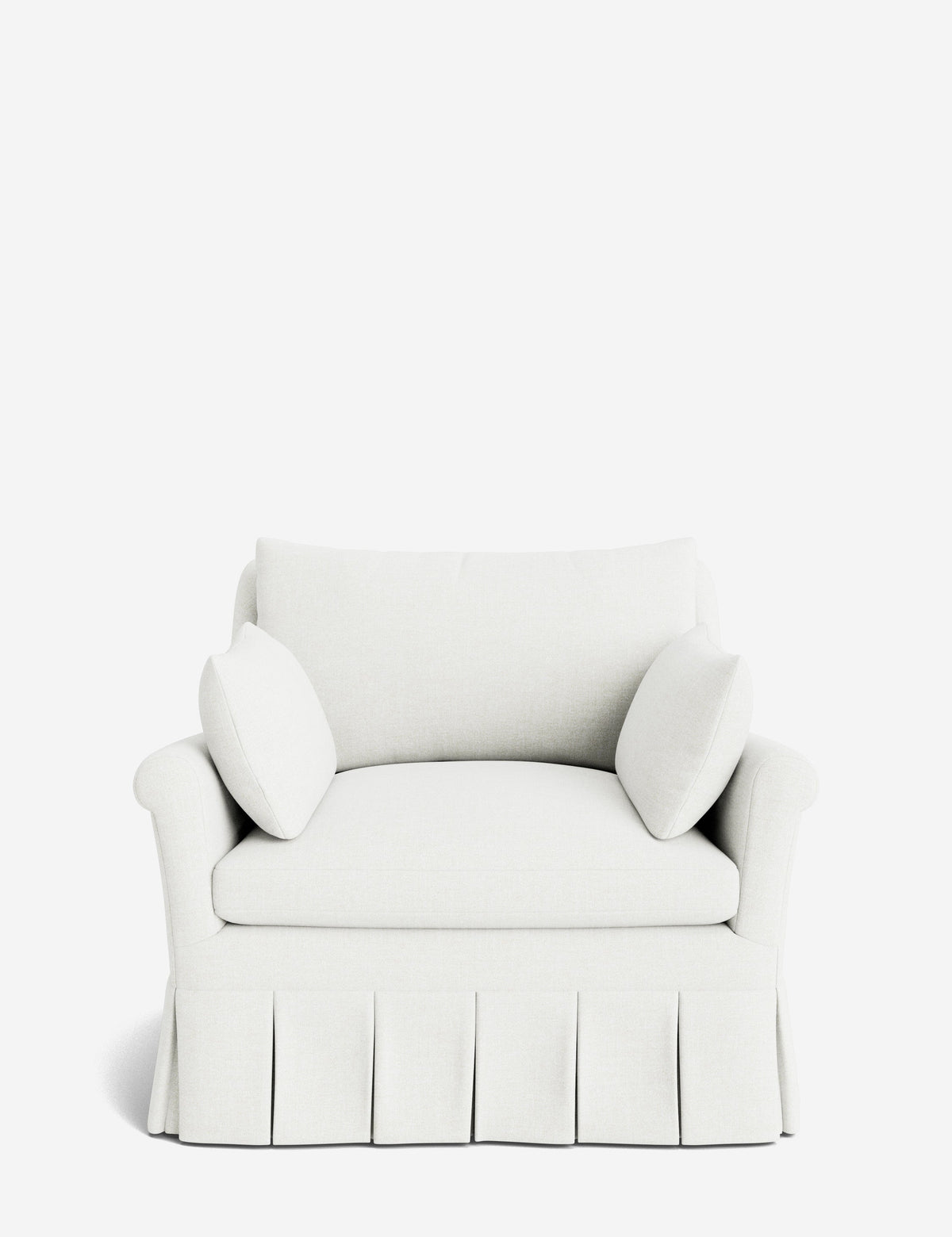 Portola Rolled Arm Pleated Accent Chair