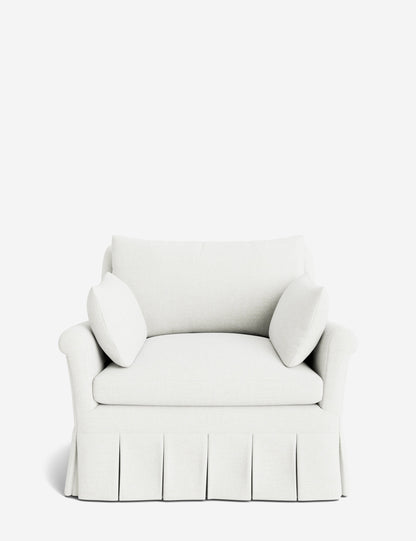 Portola Rolled Arm Pleated Accent Chair