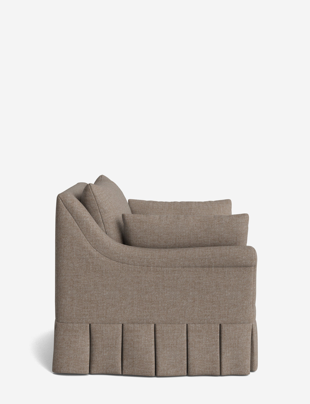 Portola Rolled Arm Pleated Accent Chair
