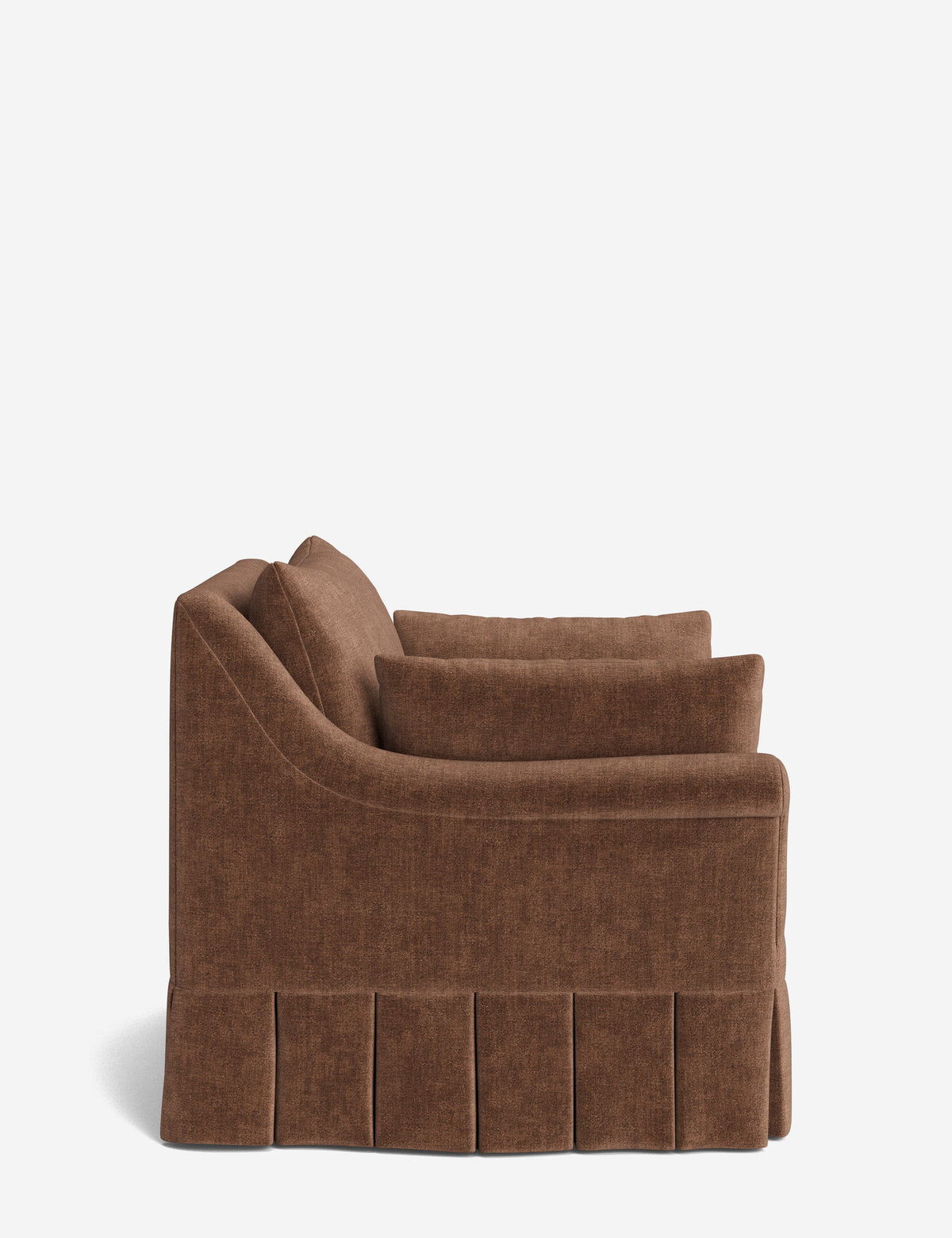 Portola Rolled Arm Pleated Accent Chair