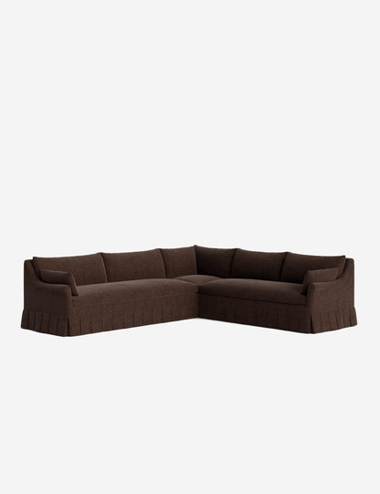 Portola Rolled Arm Pleated Sectional Sofa