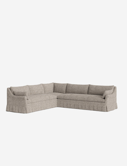 Portola Rolled Arm Pleated Sectional Sofa