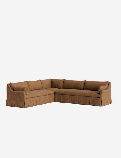 Portola Rolled Arm Pleated Sectional Sofa