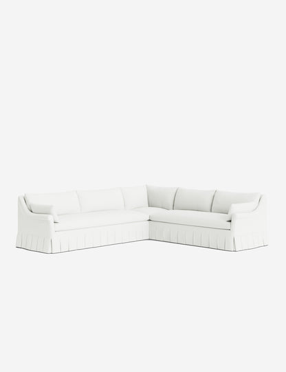 Portola Rolled Arm Pleated Sectional Sofa