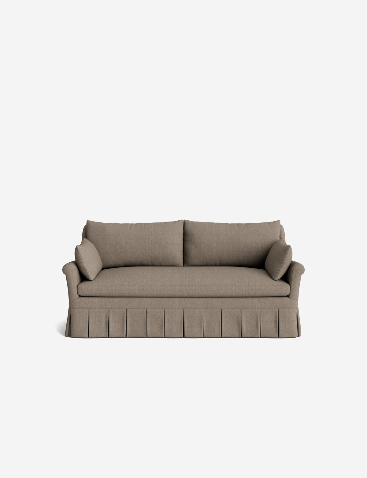 Portola Rolled Arm Pleated Sofa