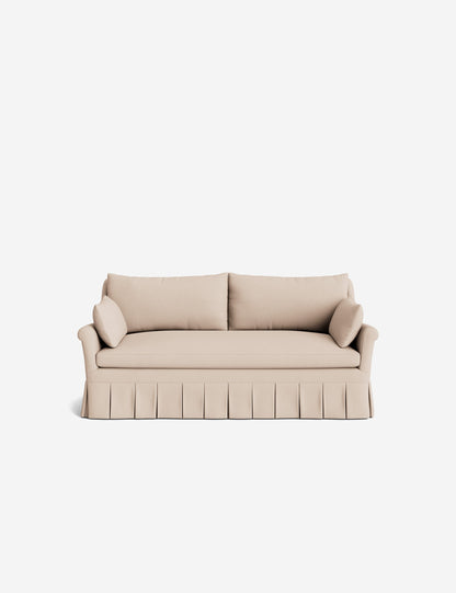 Portola Rolled Arm Pleated Sofa
