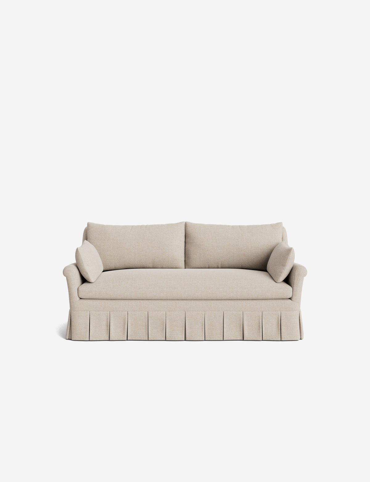 Portola Rolled Arm Pleated Sofa