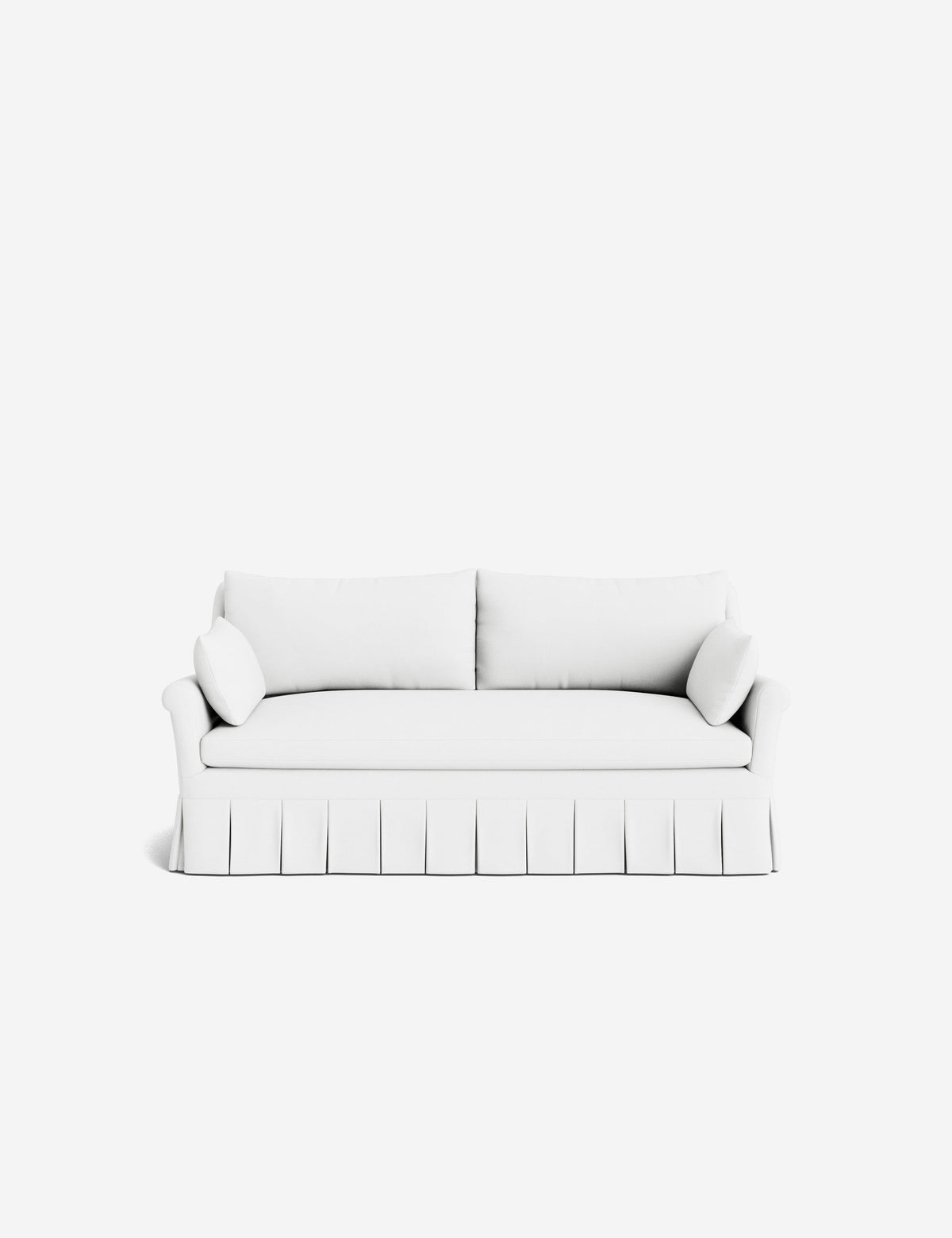 Portola Rolled Arm Pleated Sofa