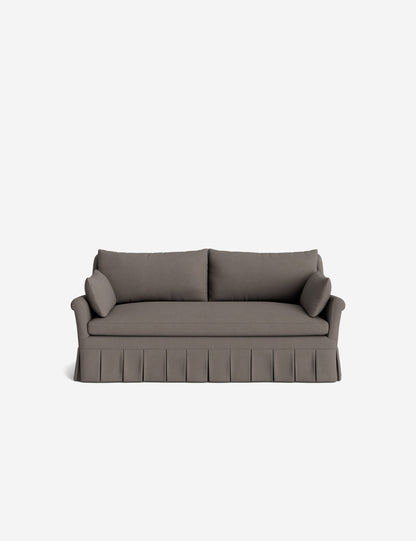 Portola Rolled Arm Pleated Sofa