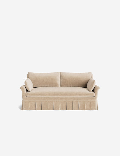 Portola Rolled Arm Pleated Sofa