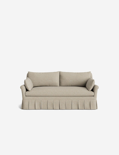 Portola Rolled Arm Pleated Sofa