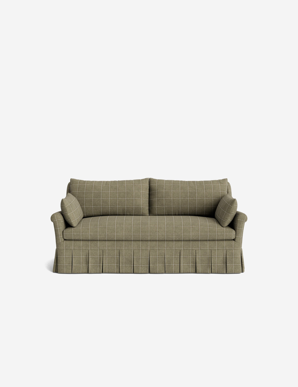 Portola Rolled Arm Pleated Sofa