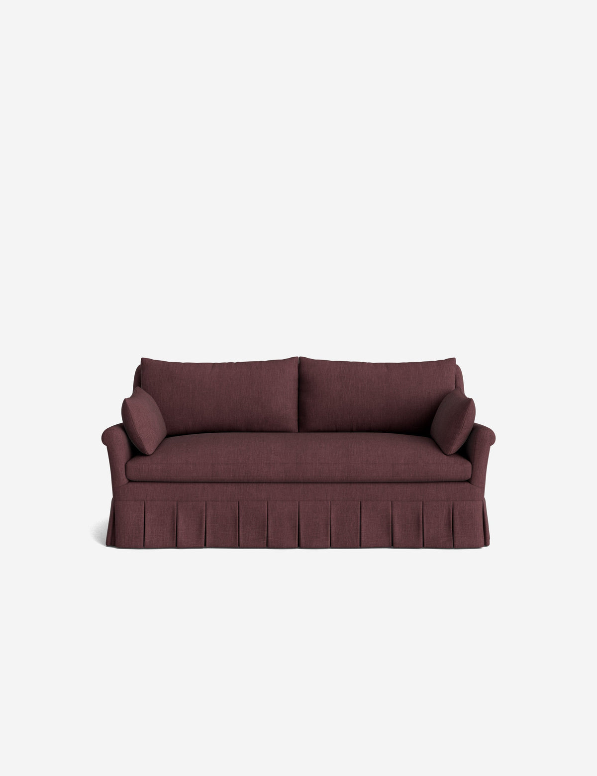 Portola Rolled Arm Pleated Sofa