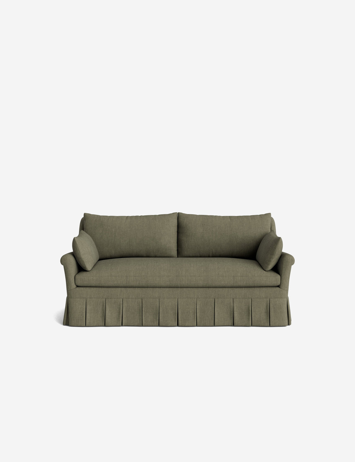 Portola Rolled Arm Pleated Sofa