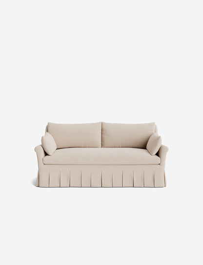 Portola Rolled Arm Pleated Sofa