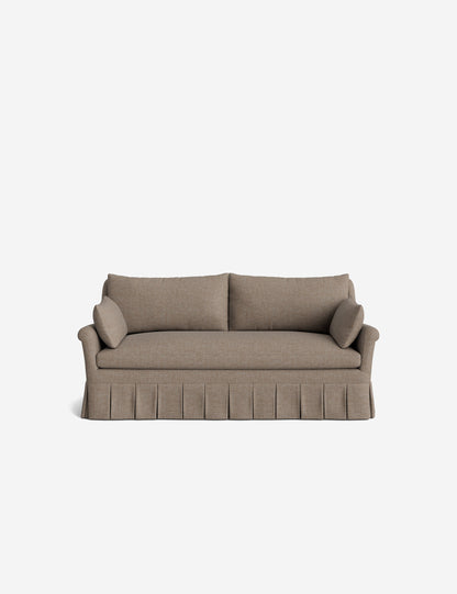 Portola Rolled Arm Pleated Sofa