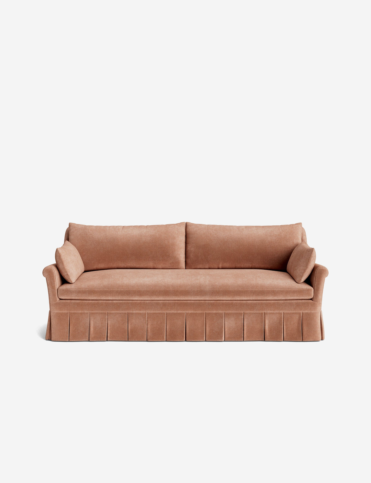Portola Rolled Arm Pleated Sofa