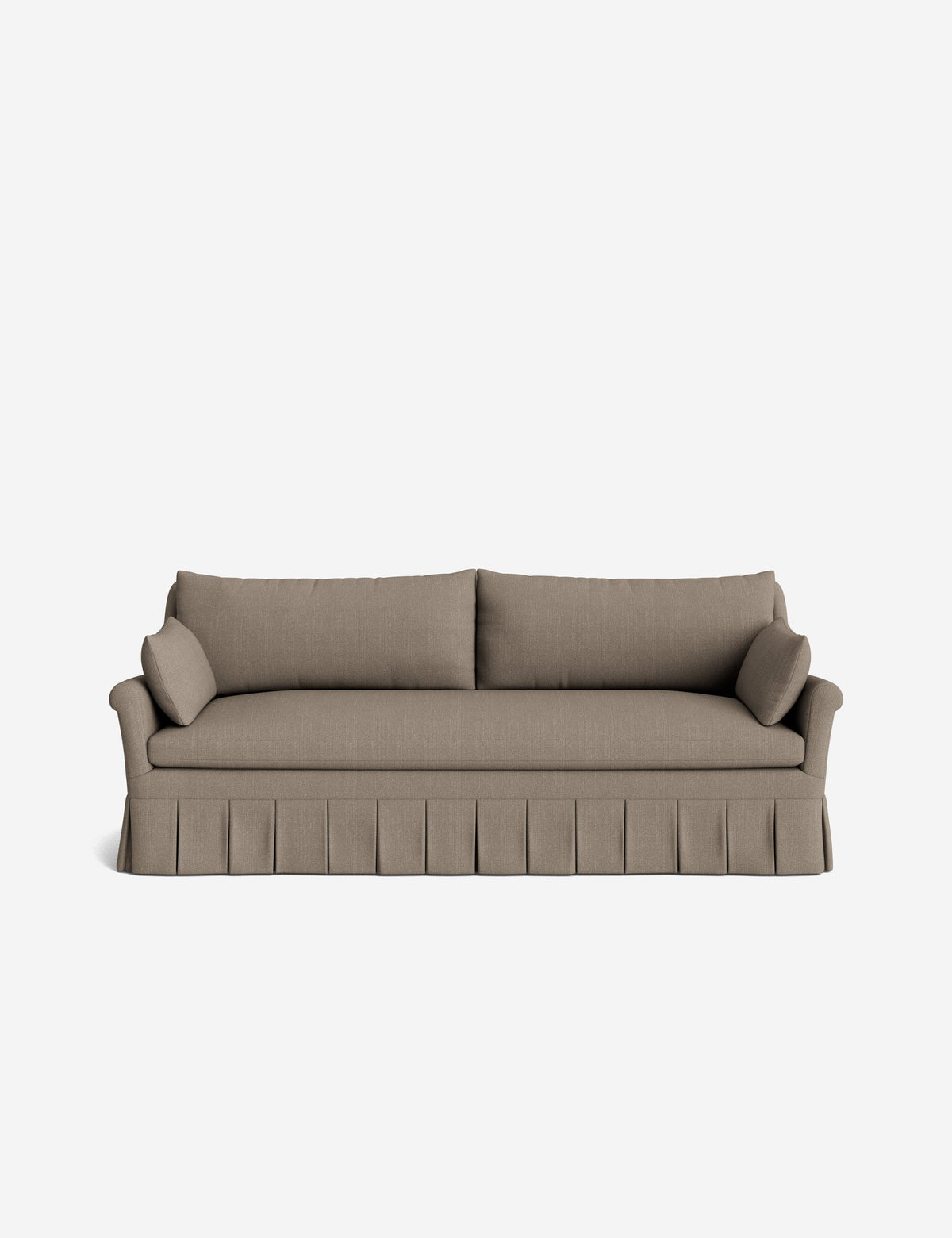 Portola Rolled Arm Pleated Sofa