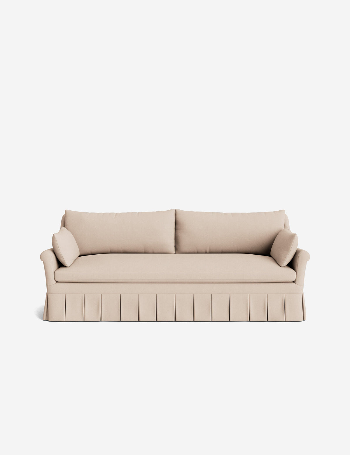 Portola Rolled Arm Pleated Sofa