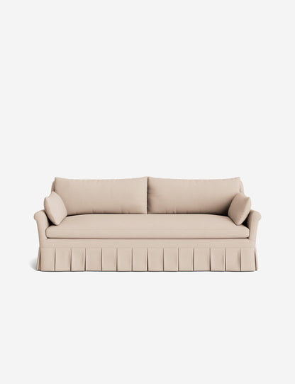 Portola Rolled Arm Pleated Sofa