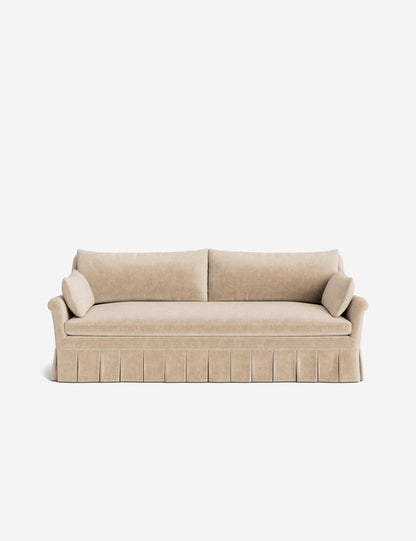 Portola Rolled Arm Pleated Sofa