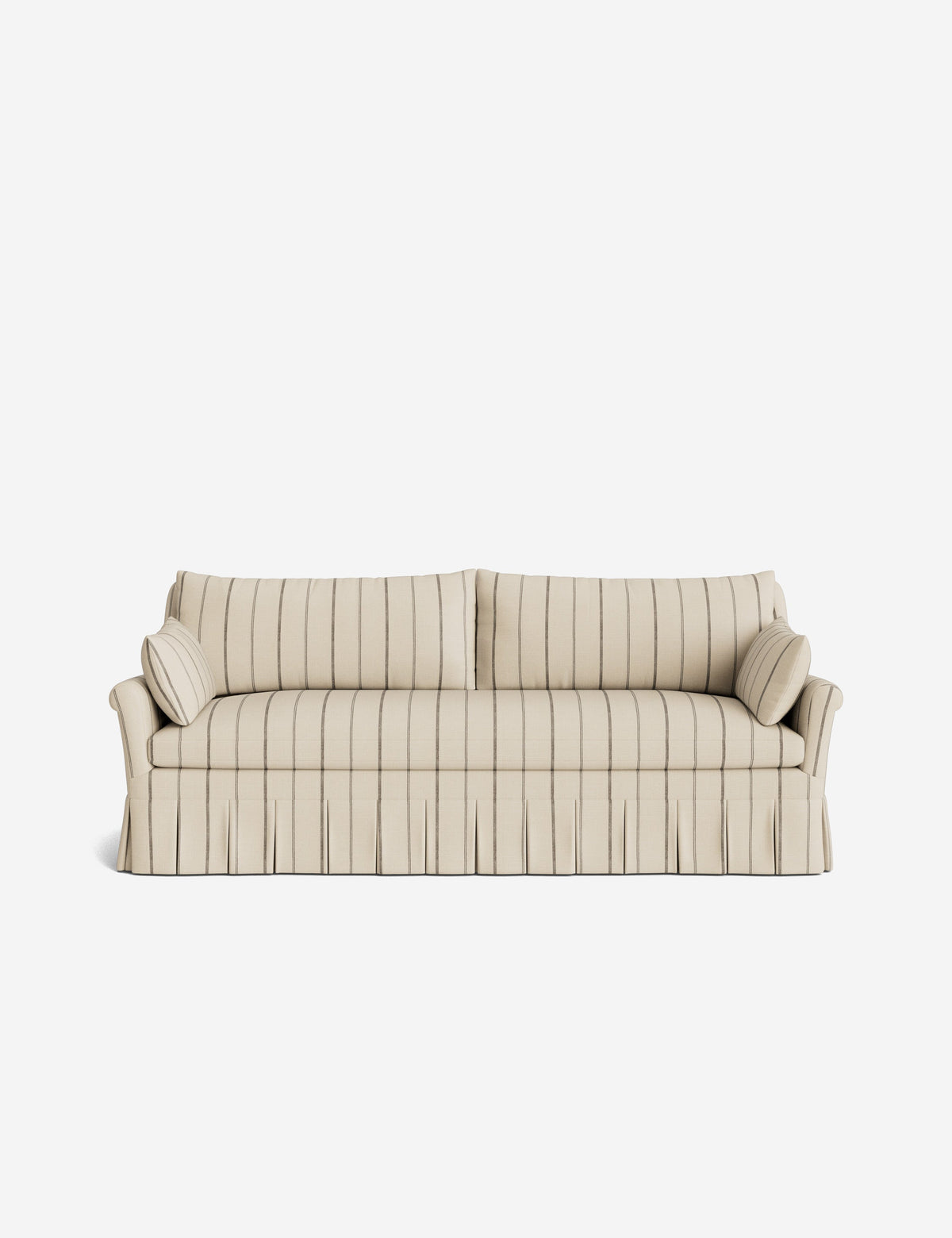 Portola Rolled Arm Pleated Sofa