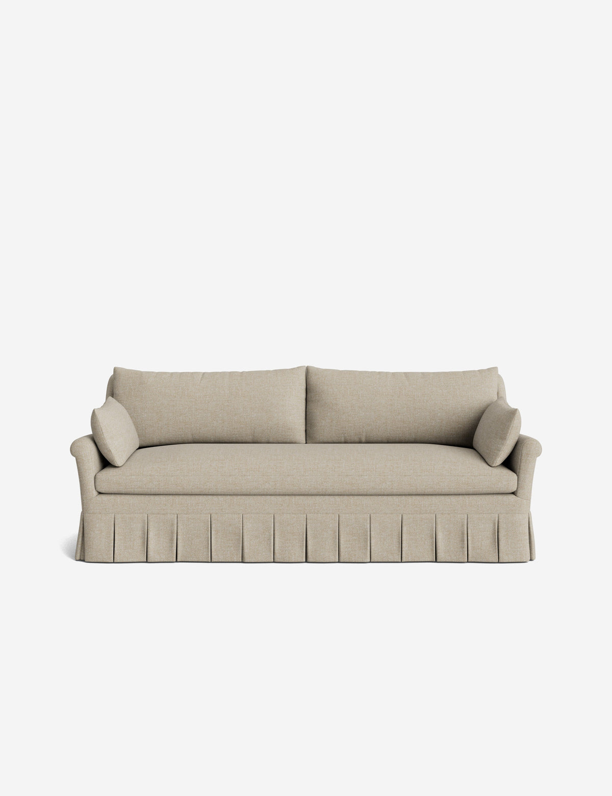 Portola Rolled Arm Pleated Sofa