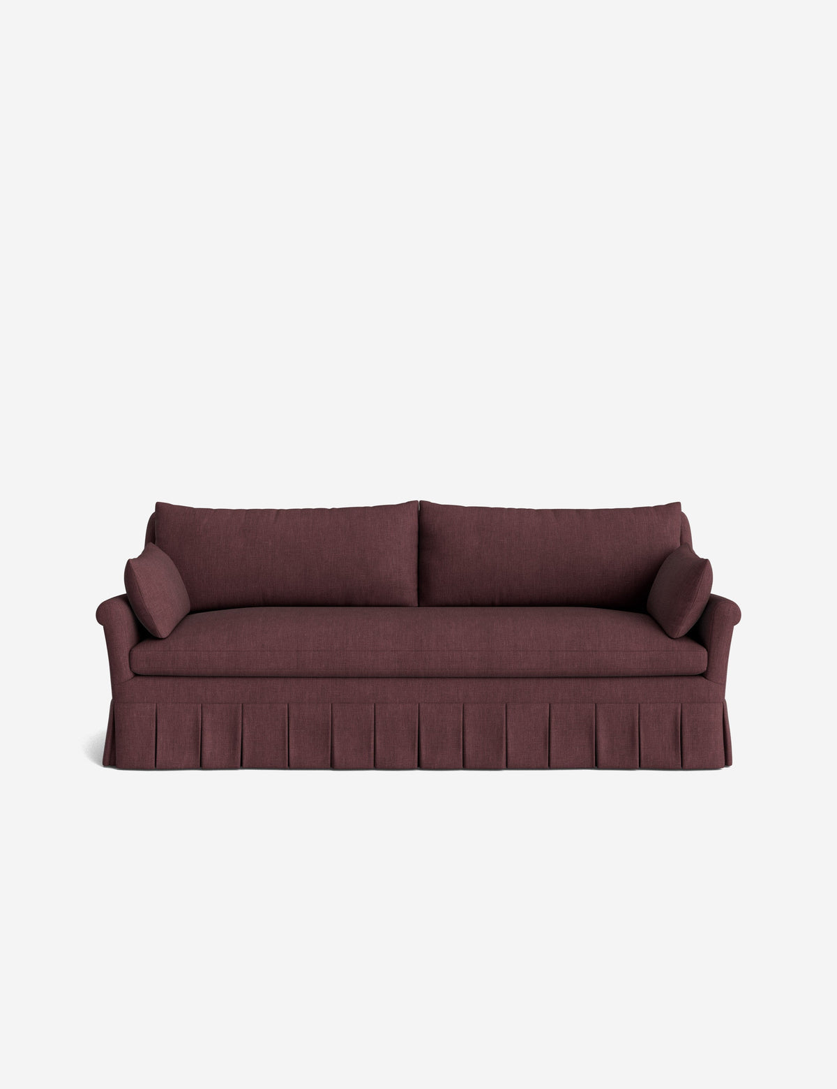 Portola Rolled Arm Pleated Sofa