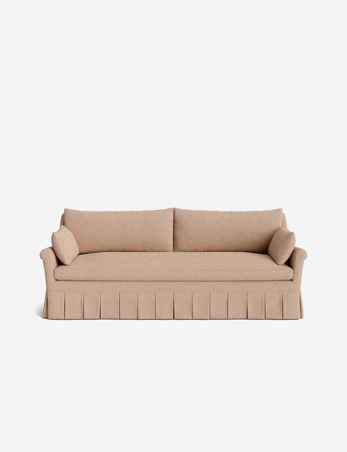 Portola Rolled Arm Pleated Sofa