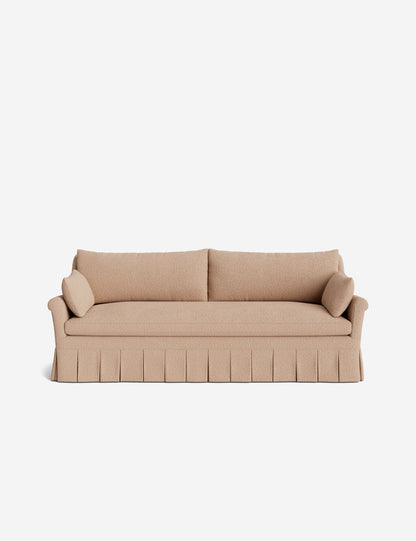 Portola Rolled Arm Pleated Sofa