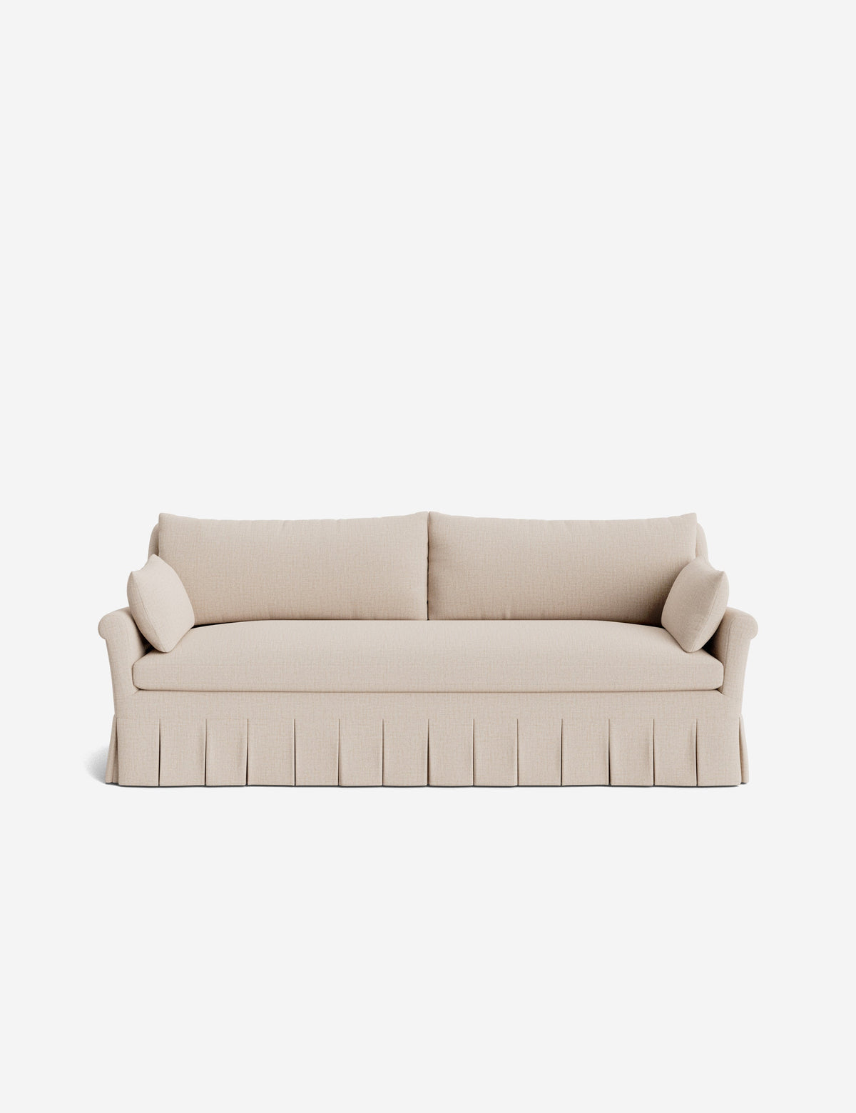 Portola Rolled Arm Pleated Sofa