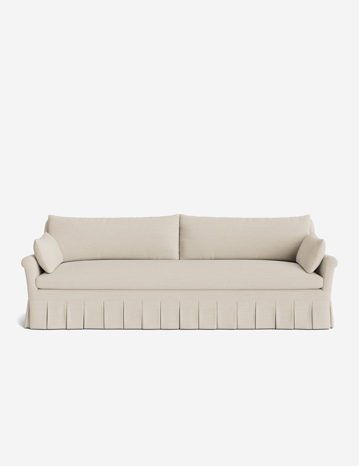 Portola Rolled Arm Pleated Sofa