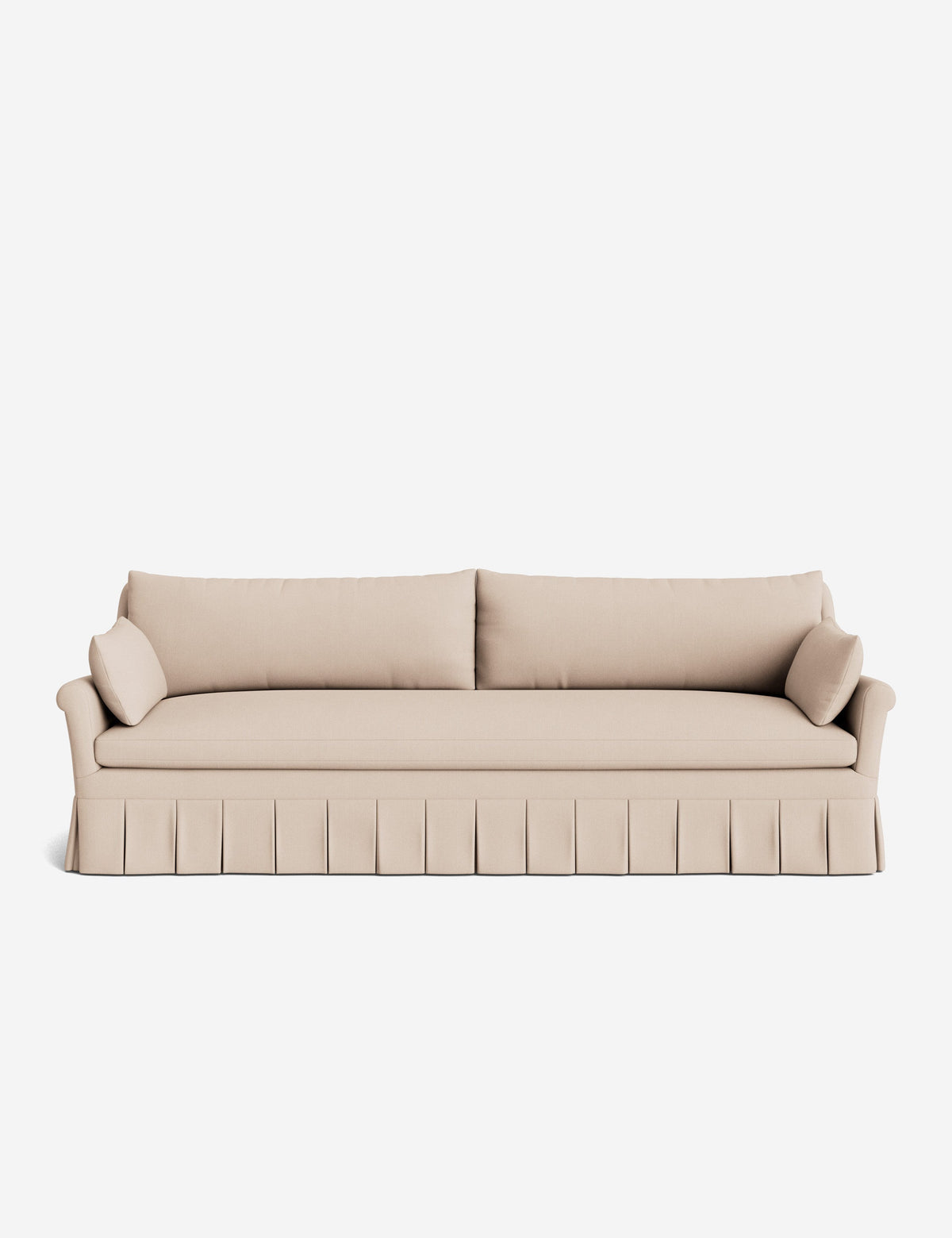 Portola Rolled Arm Pleated Sofa