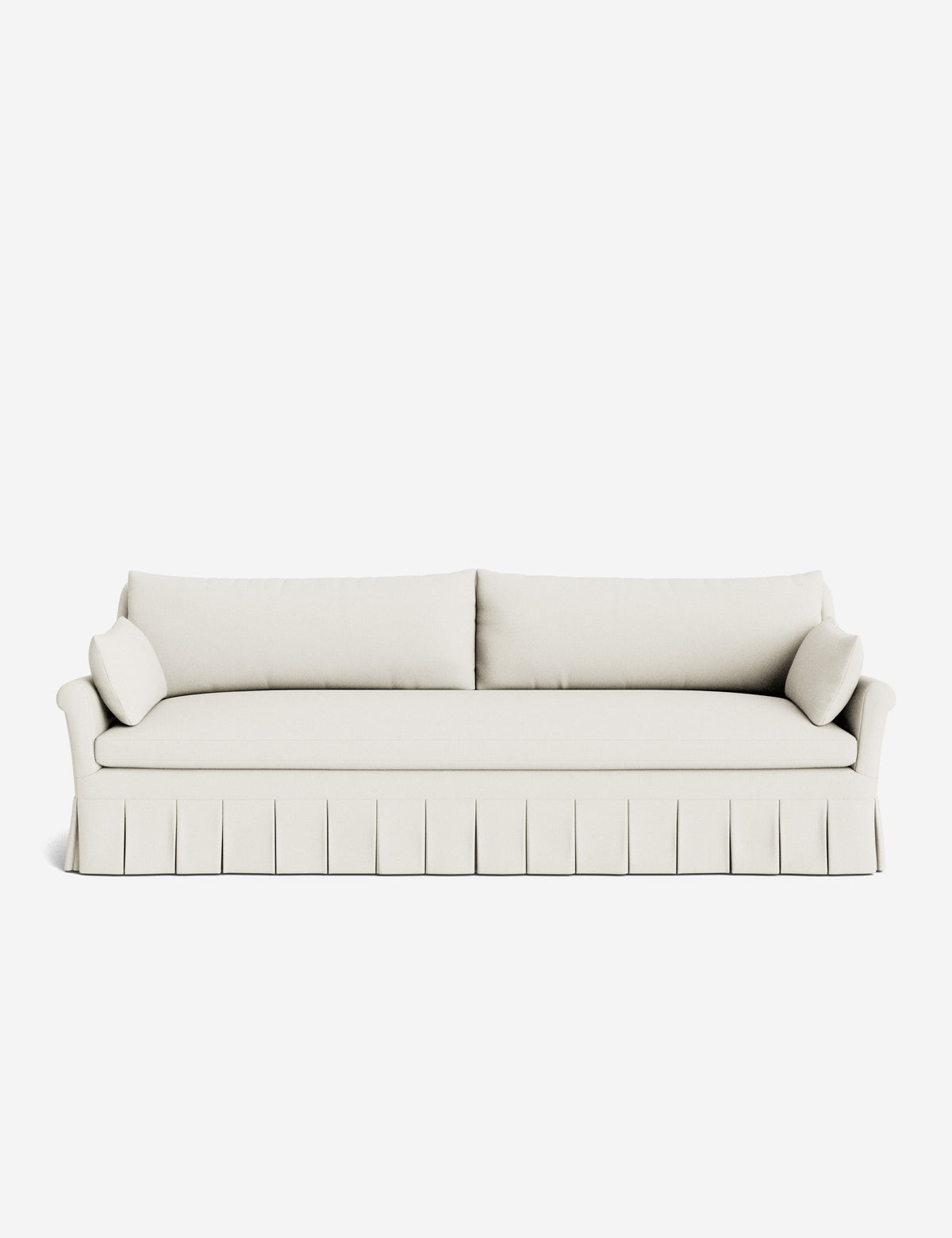 Portola Rolled Arm Pleated Sofa