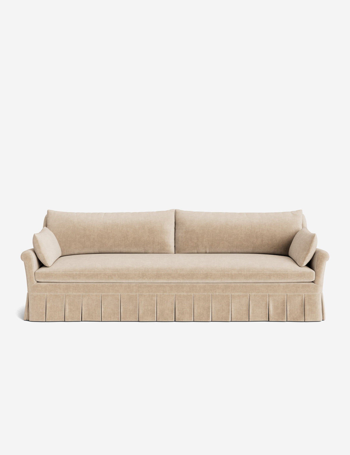 Portola Rolled Arm Pleated Sofa