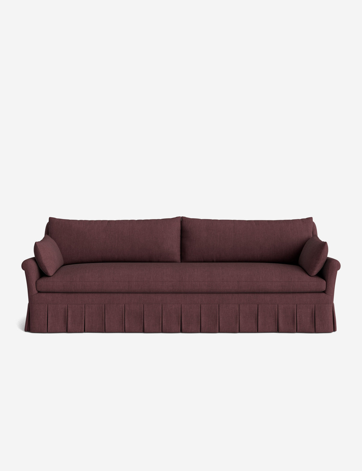 Portola Rolled Arm Pleated Sofa