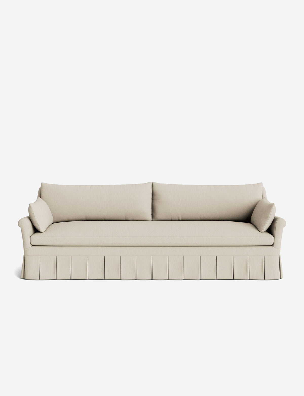 Portola Rolled Arm Pleated Sofa