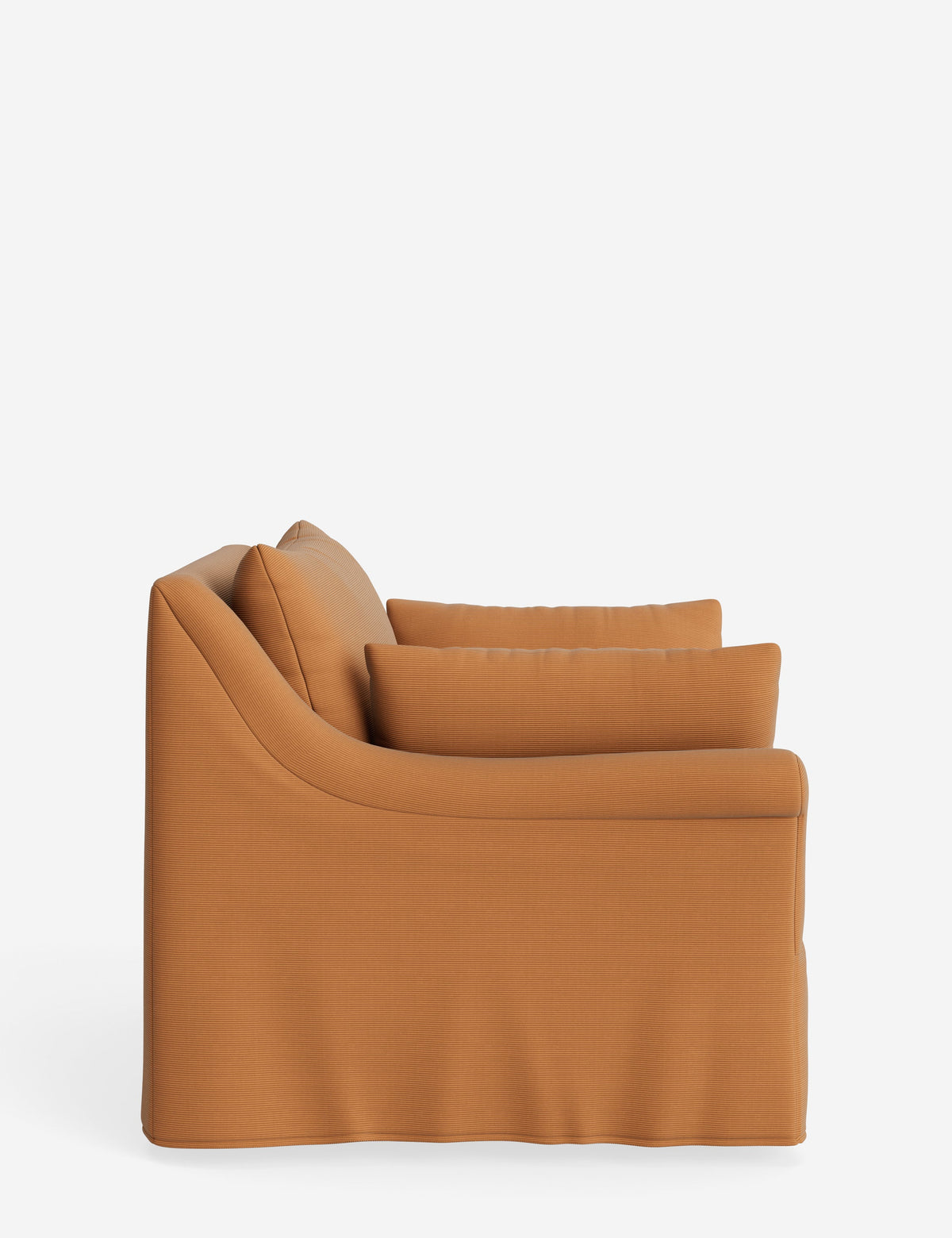 Portola Rolled Arm Slipcover Chair