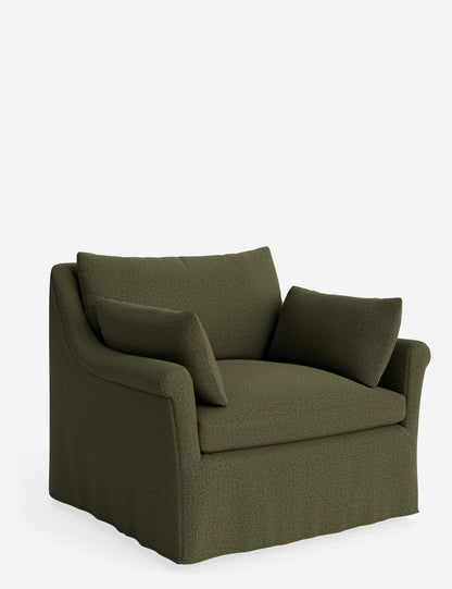 Portola Rolled Arm Slipcover Chair