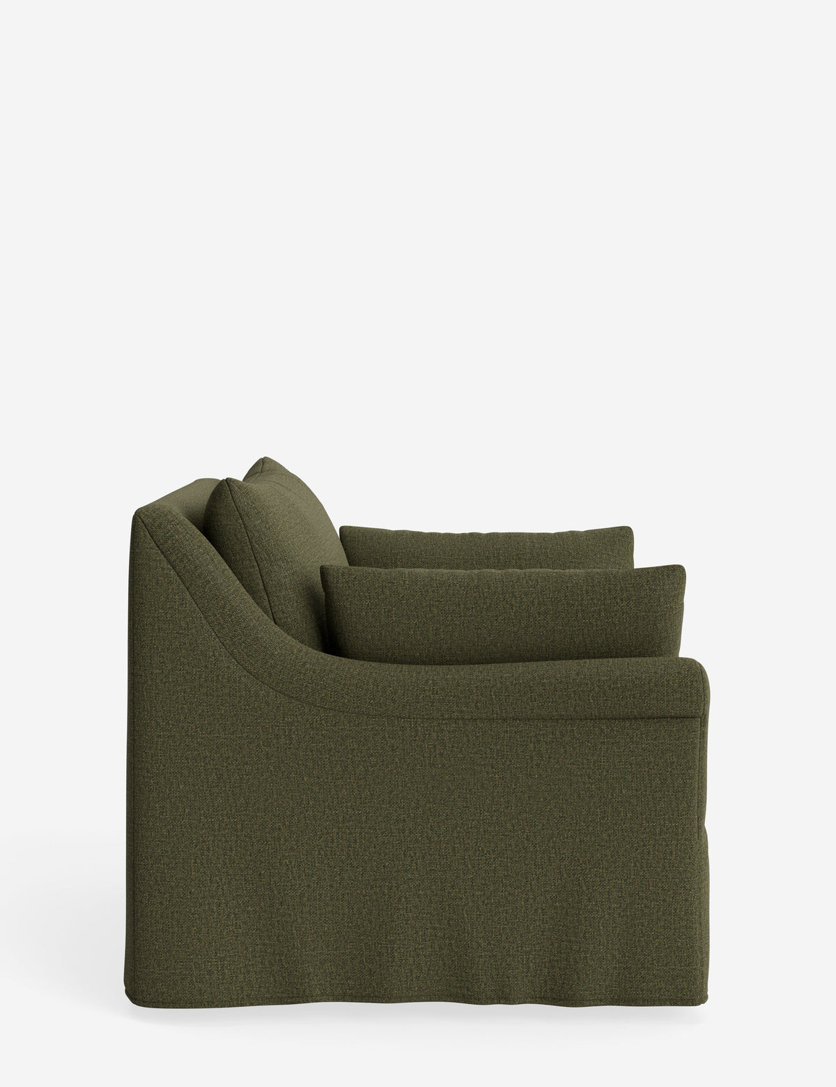 Portola Rolled Arm Slipcover Chair
