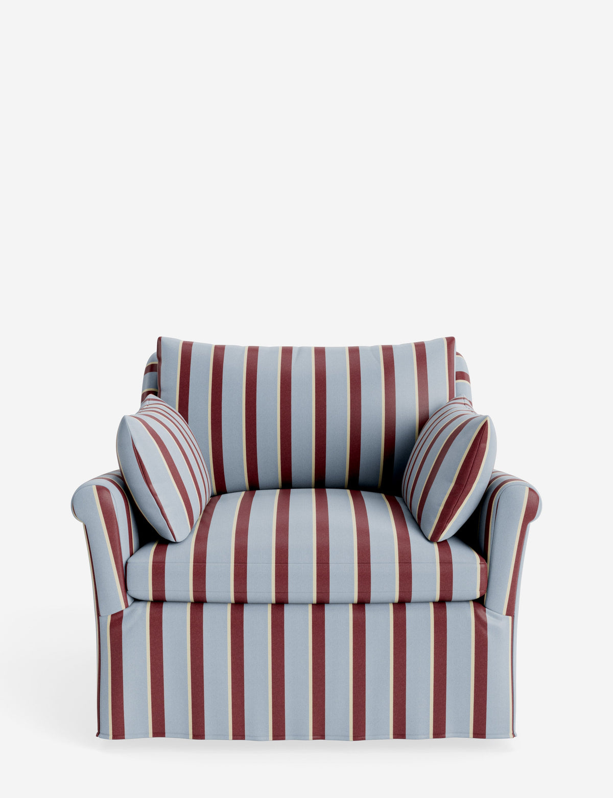 Portola Rolled Arm Slipcover Chair