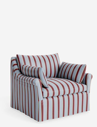 Portola Rolled Arm Slipcover Chair