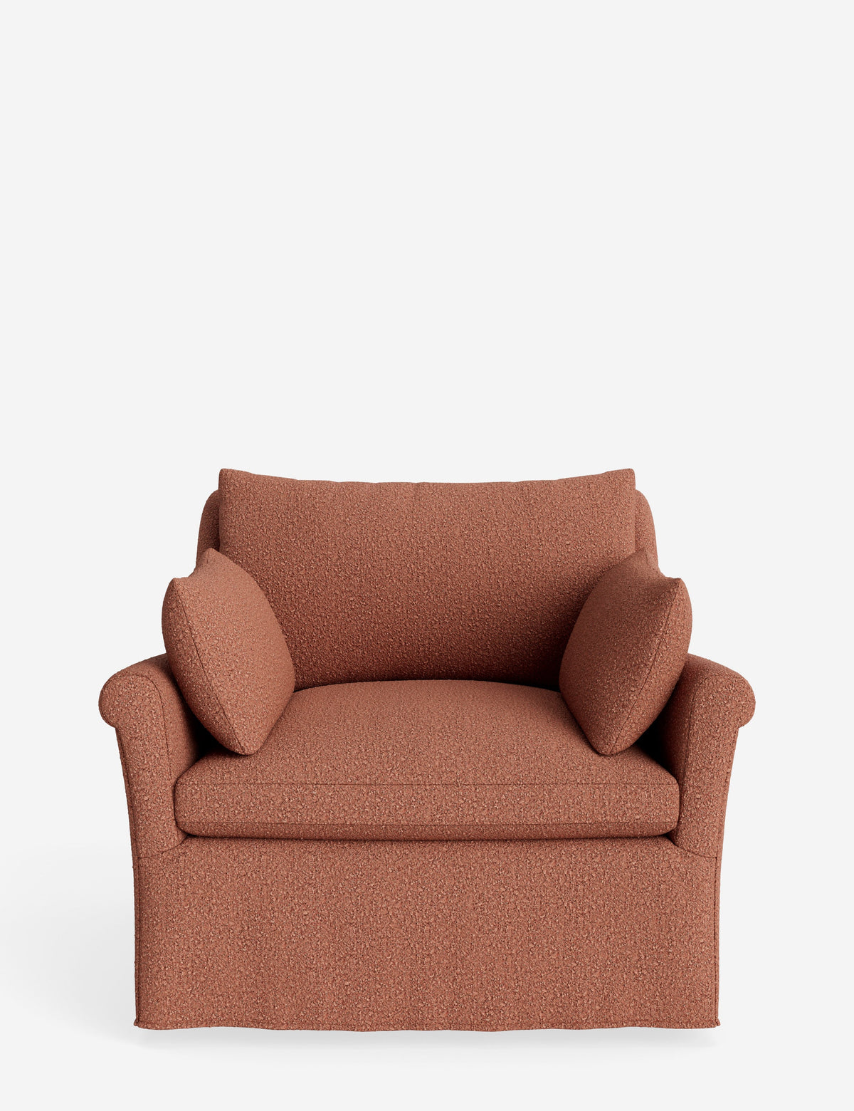 Portola Rolled Arm Slipcover Chair