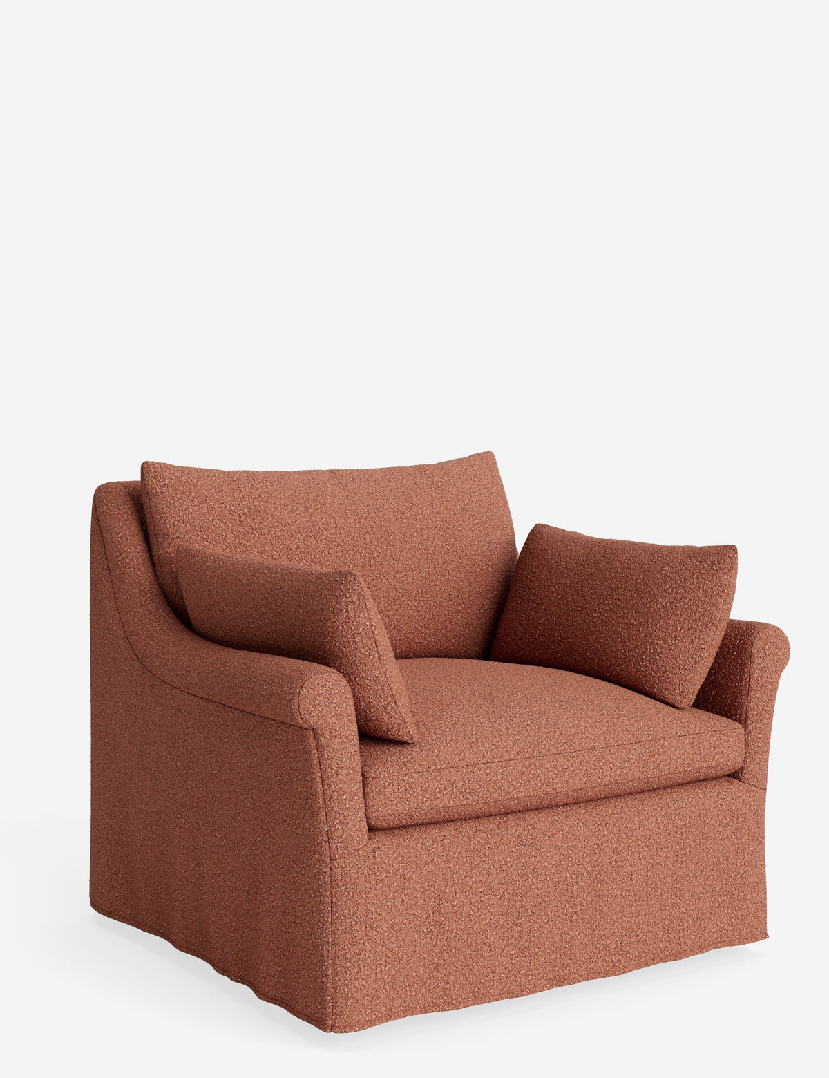 Portola Rolled Arm Slipcover Chair