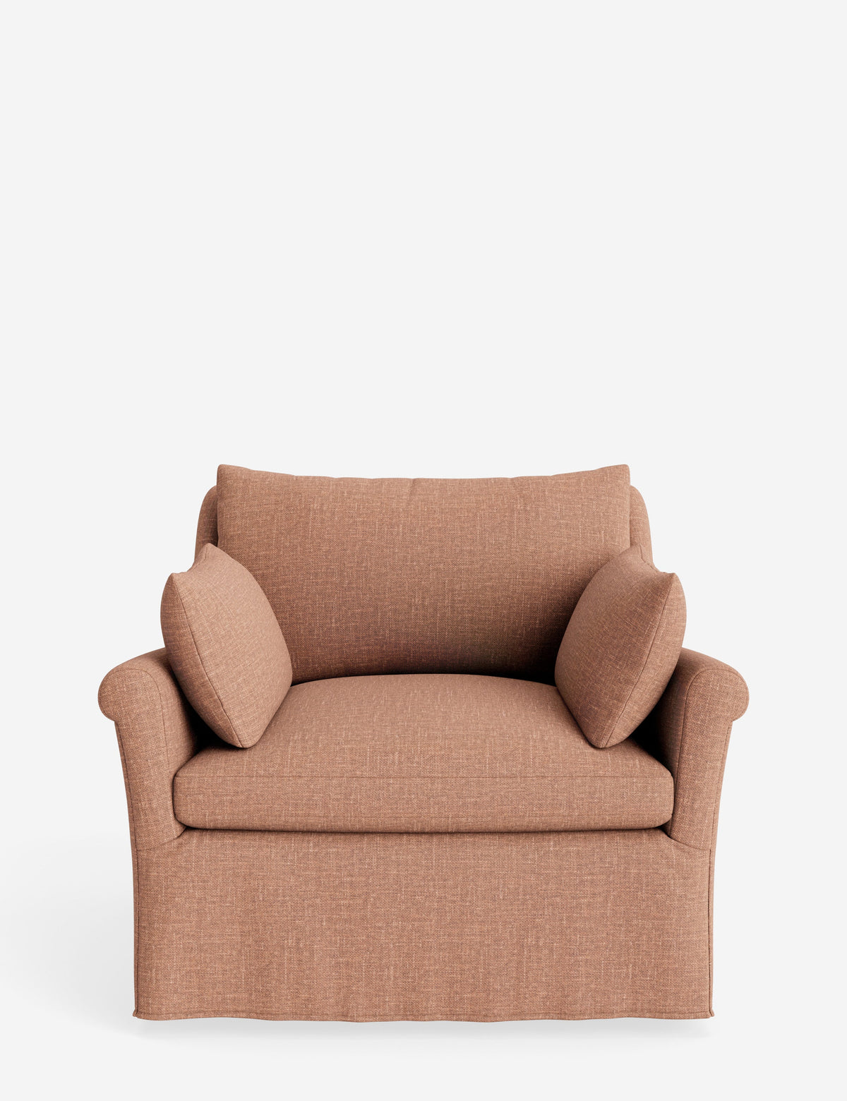 Portola Rolled Arm Slipcover Chair